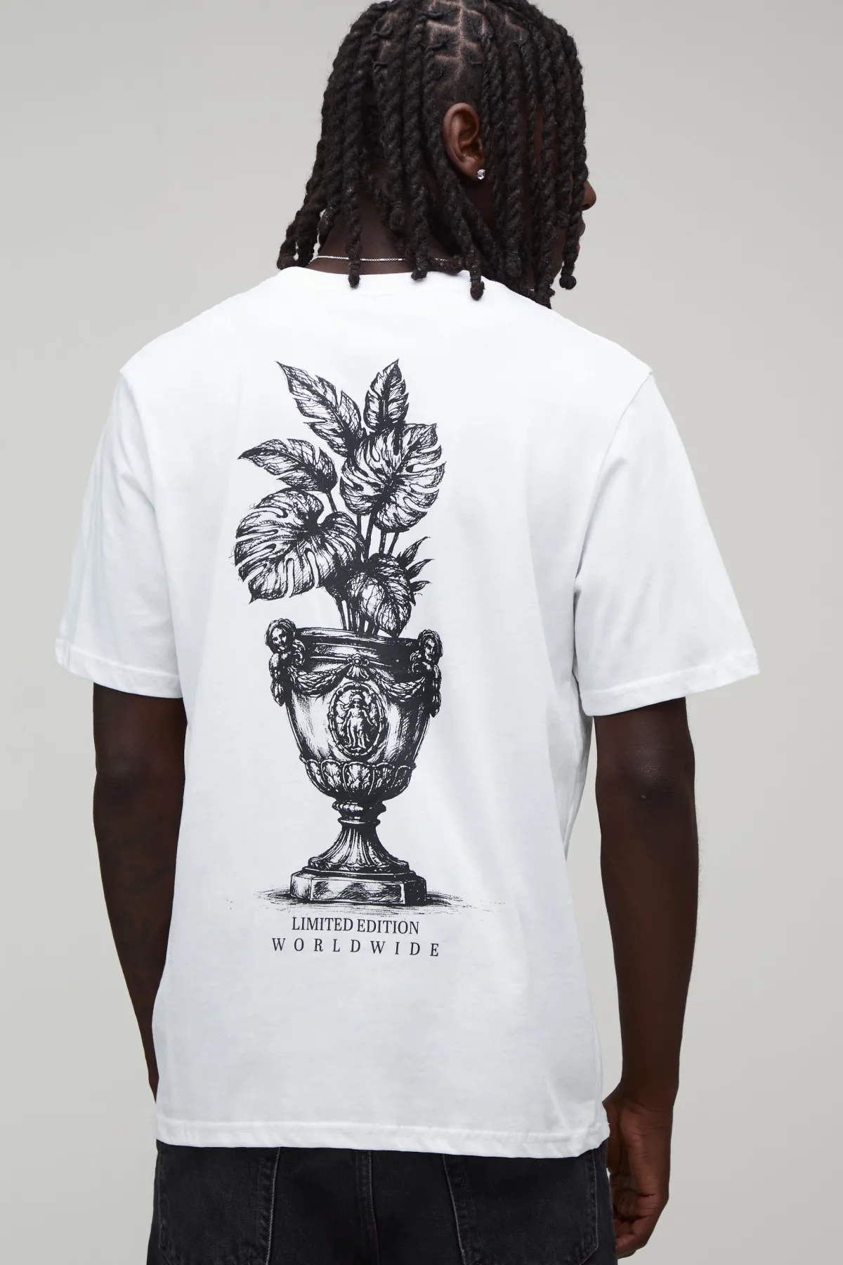 boohooMAN T-shirt Coupe Regular À Imprimé Colonne Vertébrale De Palmier<Homme T-Shirts Impriméstendances|T-Shirts