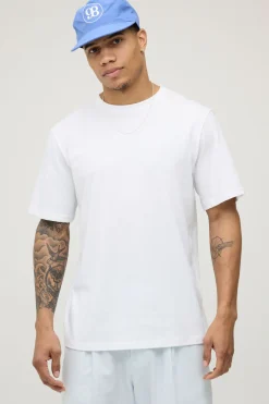 T-shirt Blanc Décontracté Imprimé Fenêtre D'Amalfi