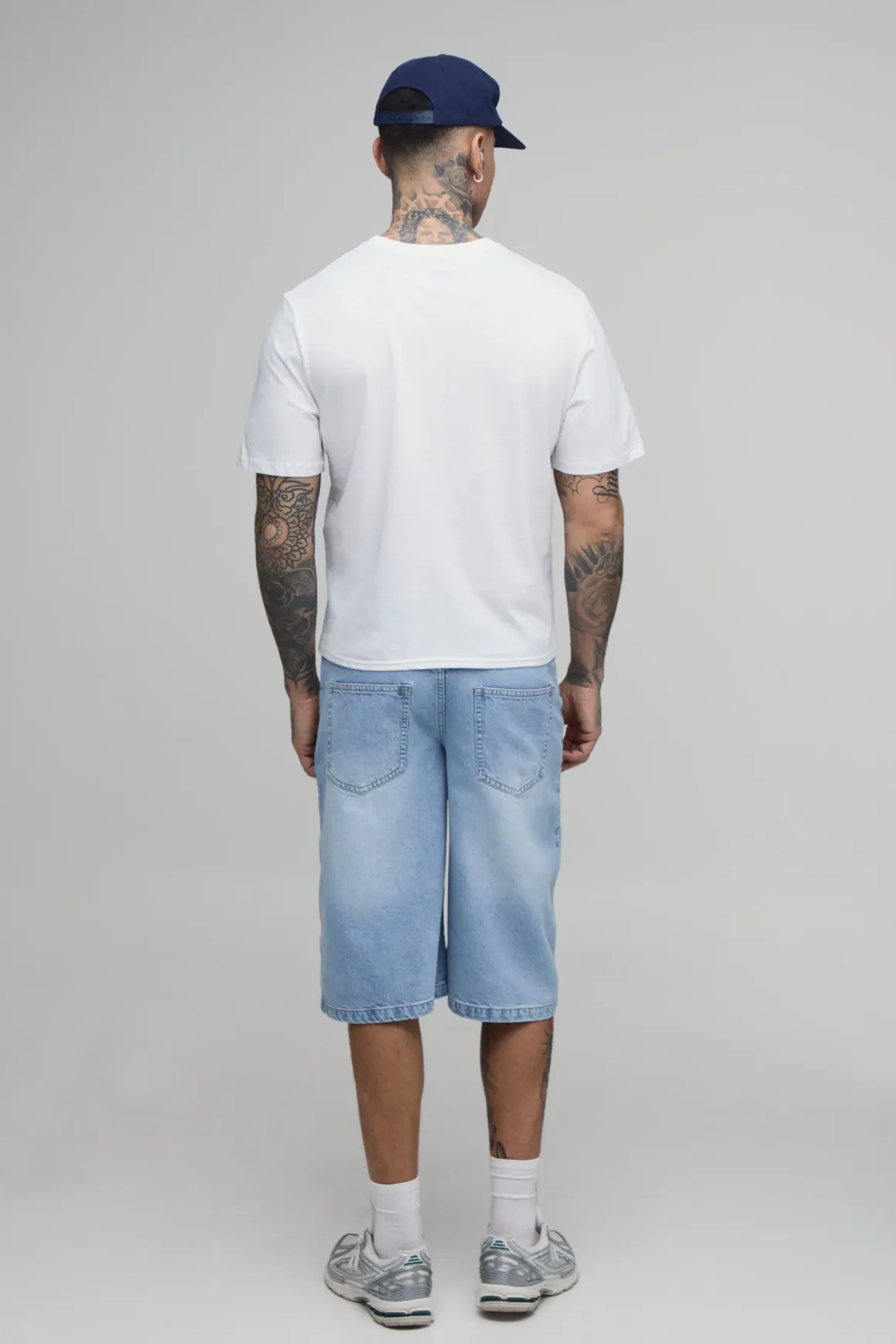 T-shirt Blanc Imprimé Lac De Côme Coupe Ample Décontractée Taille Haute
