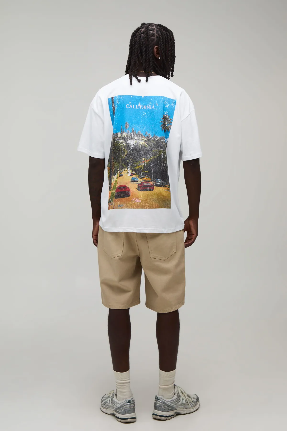 boohooMAN T-shirt Oversize Avec Imprimé Photographique California<Homme T-Shirts Impriméstendances|T-Shirts