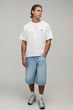 T-shirt Blanc Oversize Boxy Imprimé Yacht Rivera Club