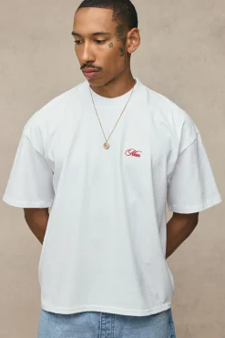 T-shirt Blanc Oversize Boxy Imprimé I Love This Game