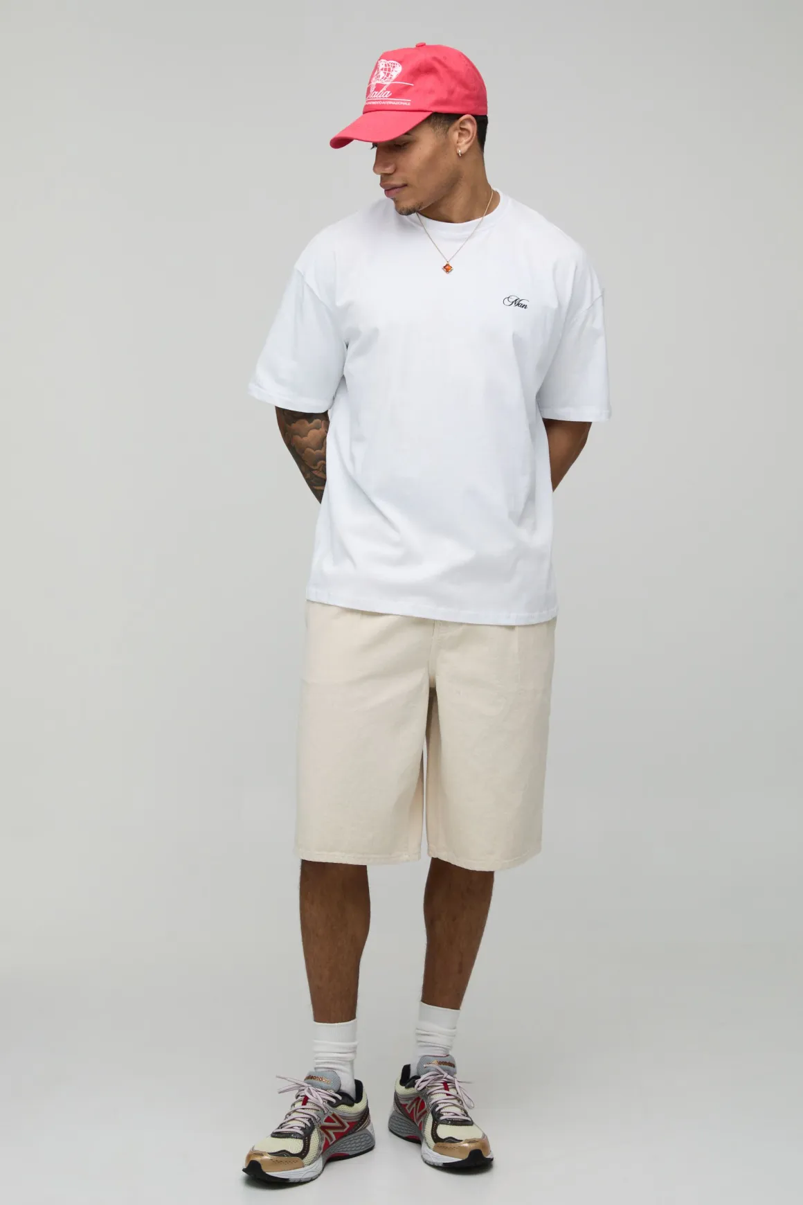 T-shirt Blanc Oversize Imprimé Yacht Club