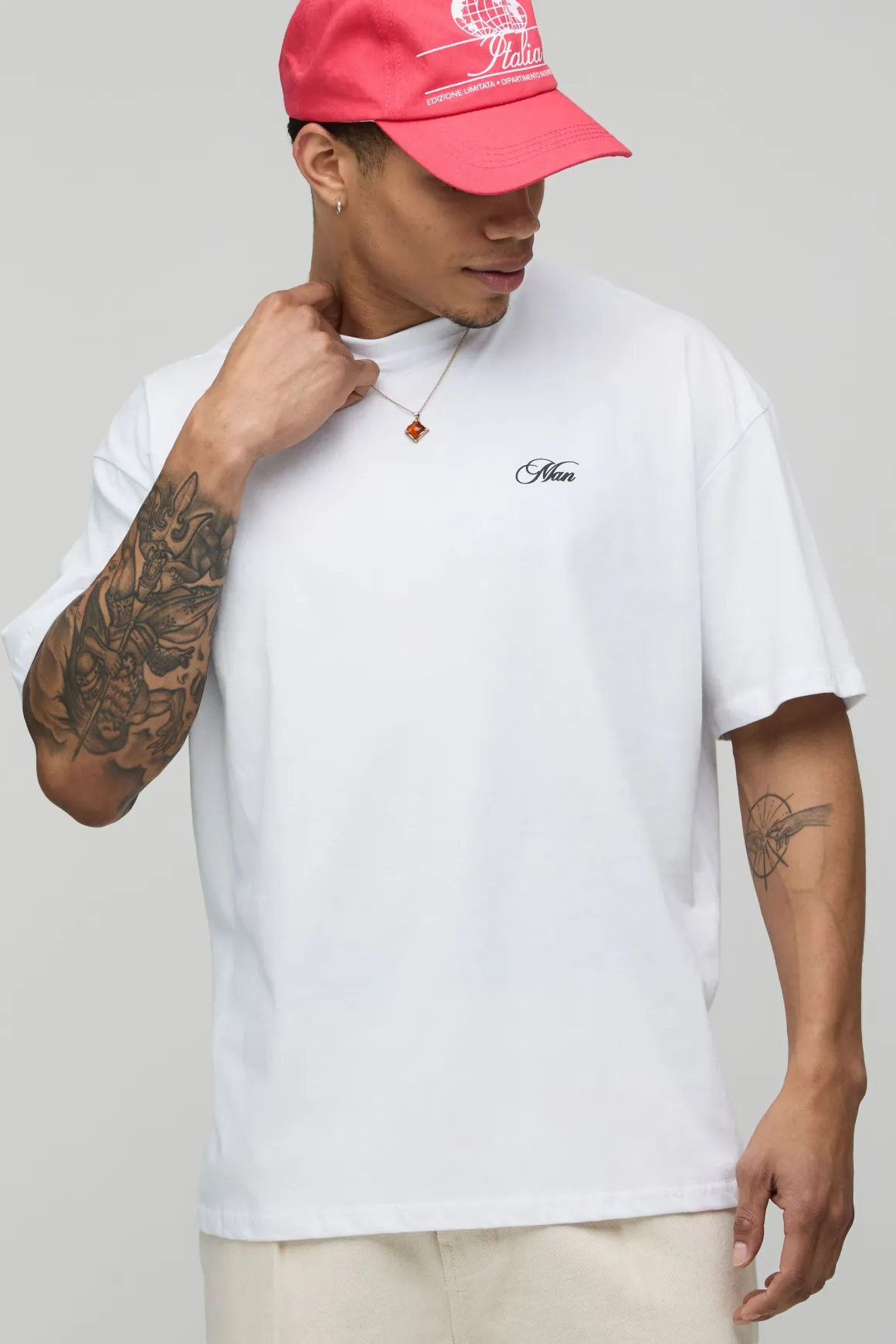T-shirt Blanc Oversize Imprimé Yacht Club