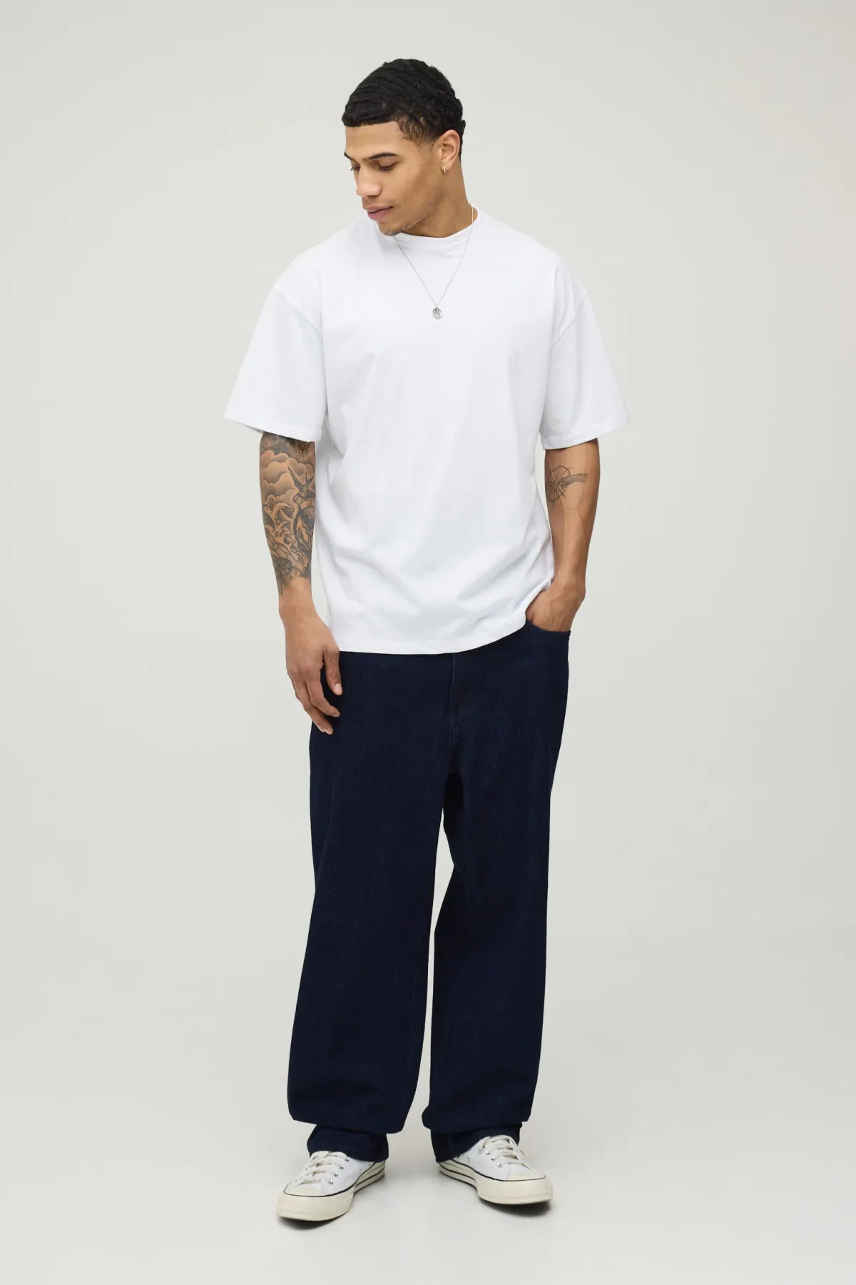 boohooMAN T-shirt Oversize À Imprimé Paysage Grande Échelle<Homme T-Shirts Impriméstendances|T-Shirts