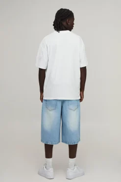 T-shirt Blanc Oversize Imprimé Piscine Miami