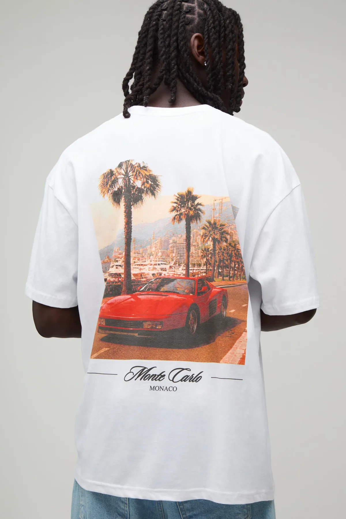 boohooMAN T-shirt Oversize À Imprimé Photographique Monte Carlo<Homme T-Shirts Impriméstendances|T-Shirts