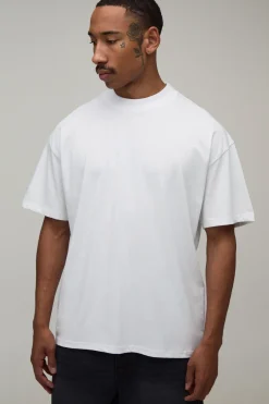 T-shirt Blanc Oversize À Imprimé Graffiti Étoile Doodle