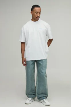 T-shirt Blanc Oversize À Imprimé Photographique Paris