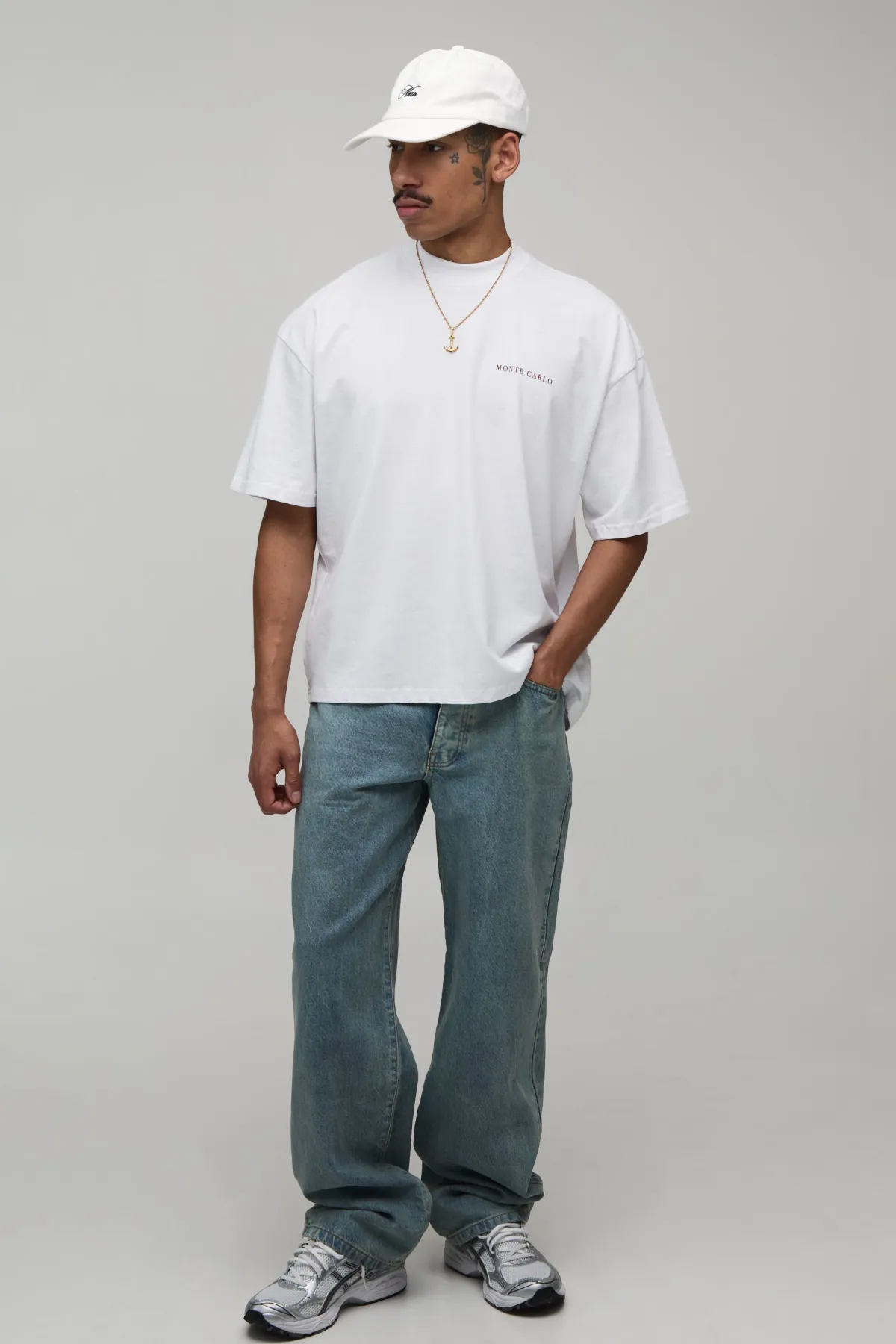 boohooMAN T-shirt Oversize À Imprimé Photographique Monte Carlo<Homme T-Shirts Impriméstendances|T-Shirts
