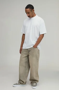 T-shirt Blanc Oversize À Imprimé Camouflage Étoilé