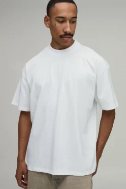 T-shirt Blanc Oversize À Imprimé Camouflage Étoilé