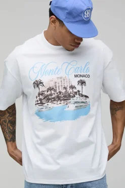 boohooMAN T-shirt Oversize Imprimé Monte Carlo<Homme T-Shirts Impriméstendances|T-Shirts