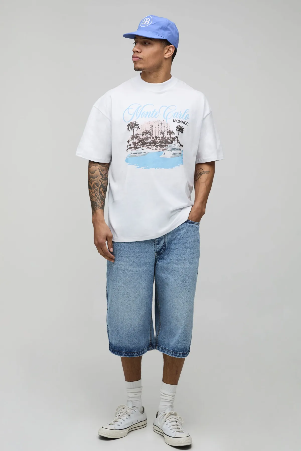 boohooMAN T-shirt Oversize Imprimé Monte Carlo<Homme T-Shirts Impriméstendances|T-Shirts