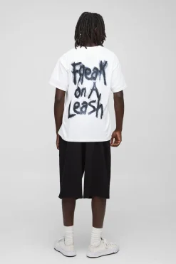 T-shirt blanc oversize Korn License
