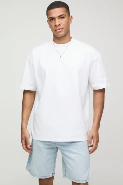 T-shirt blanc surdimensionné à col allongé sous licence Disney Toy Story