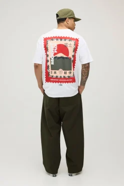 boohooMAN T-shirt Surdimensionné À Motif Graphique Tampon<Homme T-Shirts Impriméstendances|T-Shirts