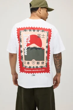 boohooMAN T-shirt Surdimensionné À Motif Graphique Tampon<Homme T-Shirts Impriméstendances|T-Shirts