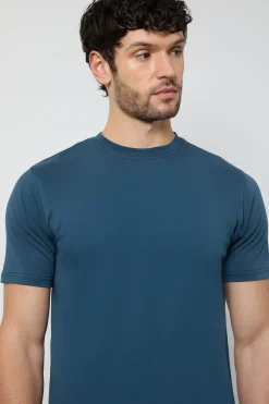 Burton T-Shirt Bleu Marine Uni Col Rond<Homme T-Shirts