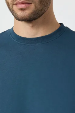 Burton T-Shirt Bleu Marine Uni Col Rond<Homme T-Shirts