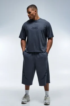 boohooMAN T-shirt Boxy Actif Homme<Femme Athleisure