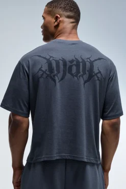 boohooMAN T-shirt Boxy Actif Homme<Femme Athleisure