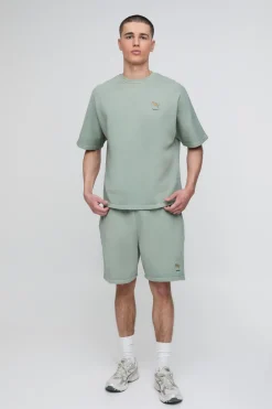 T-shirt Boxy Oversize Délavé Brodé