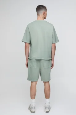 T-shirt Boxy Oversize Délavé Brodé