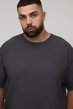 T-shirt boxy oversize à plis multiples