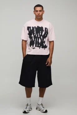 boohooMAN T-shirt Boxy Oversize À Imprimé Graffiti<Homme T-Shirts Impriméstendances|T-Shirts