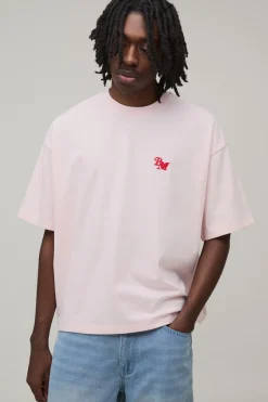 T-Shirt Brodé BM Oversize Boxy Poids Lourd