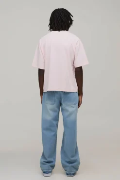T-Shirt Brodé BM Oversize Boxy Poids Lourd