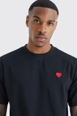 T-shirt Brodé Cœur