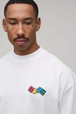 T-shirt Brodé Dés Ofcl Coupe Oversize