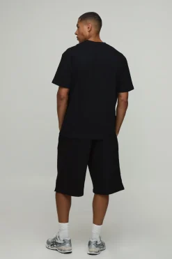 boohooMAN T-shirt Brodé Officiel Coupe Ample<Homme T-Shirts