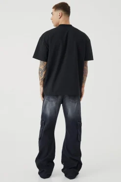T-shirt brodé surdimensionné Premium Super Heavyweight