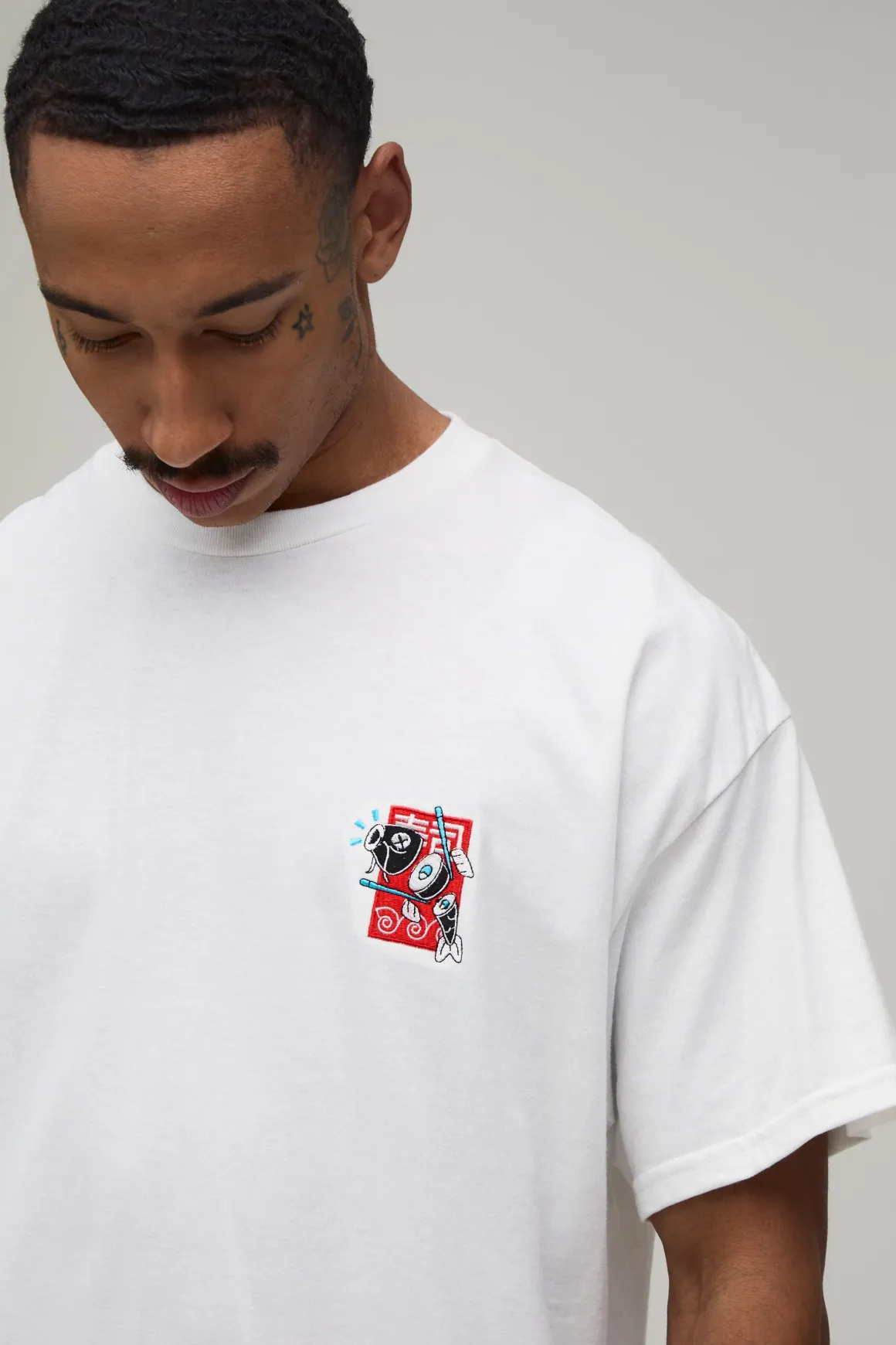 T-shirt Brodé Sushi Oversize