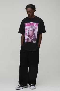 T-shirt Cardi B Imprimé License Oversize