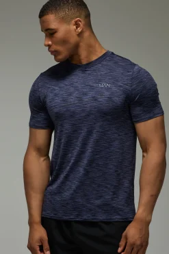 boohooMAN T-shirt Chiné Coupe Regular Fit Homme Actif<Femme Nouveautés Grande Taille|Tout Afficher
