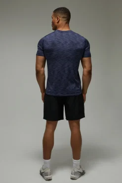 boohooMAN T-shirt Chiné Coupe Regular Fit Homme Actif<Femme Nouveautés Grande Taille|Tout Afficher