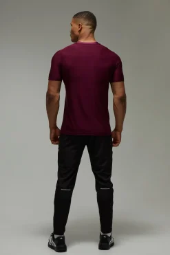 boohooMAN T-shirt Chiné Homme Coupe Regular Performance Active<Femme T-Shirts|Athleisure