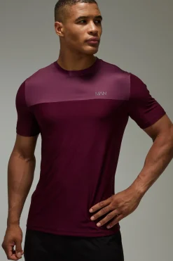 boohooMAN T-shirt Chiné Homme Coupe Regular Performance Active<Femme T-Shirts|Athleisure