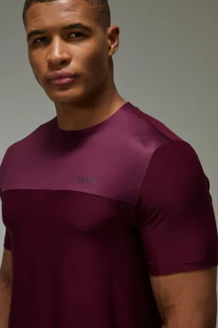 boohooMAN T-shirt Chiné Homme Coupe Regular Performance Active<Femme T-Shirts|Athleisure