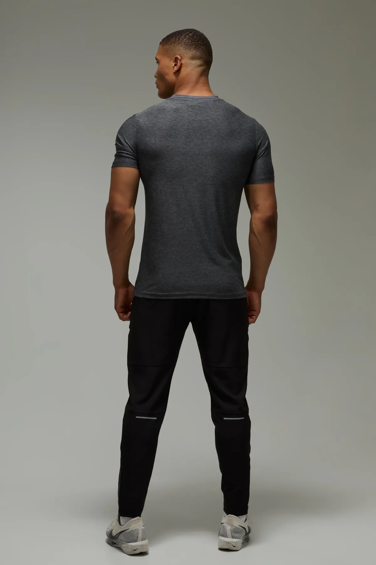 boohooMAN T-shirt Chiné Homme Coupe Regular Fit Performance Active<Femme T-Shirts|Athleisure