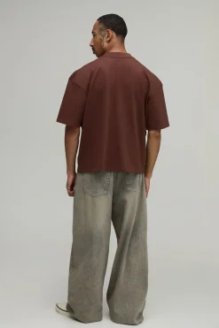 boohooMAN T-shirt Oversized Boxy À Imprimé Floral Flou<Homme T-Shirts Impriméstendances|T-Shirts