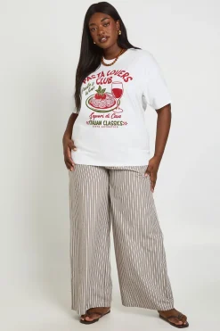 T-shirt Club Des Amoureux De Pâtes Grande Taille