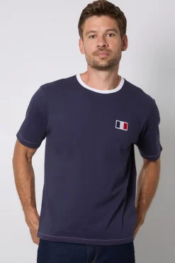 T-shirt Col Rond Bleu Marine Imprimé France