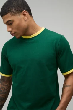 T-shirt Col Rond Ringer Coupe Regular