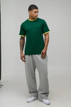 T-shirt Col Rond Ringer Coupe Regular