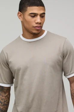 T-Shirt Col Rond Ringer Coupe Régulière